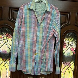 Bughatchi Uomo Long Sleeve, Reversible Cuff, Classic Fit, Spring/Summer Colors